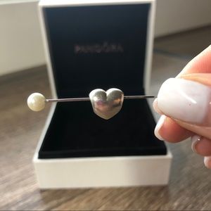 Pandora silver heart charm